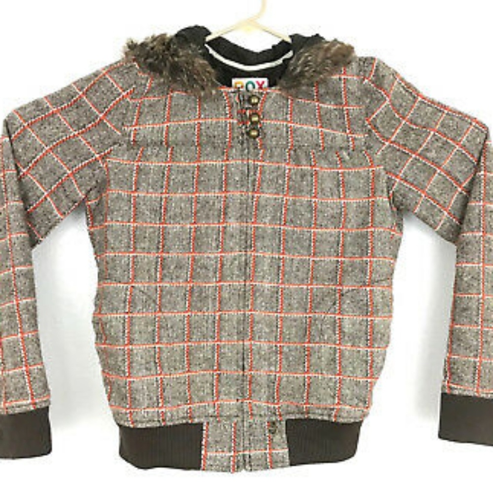 Roxy Plaid Jacket sz M Like new!!